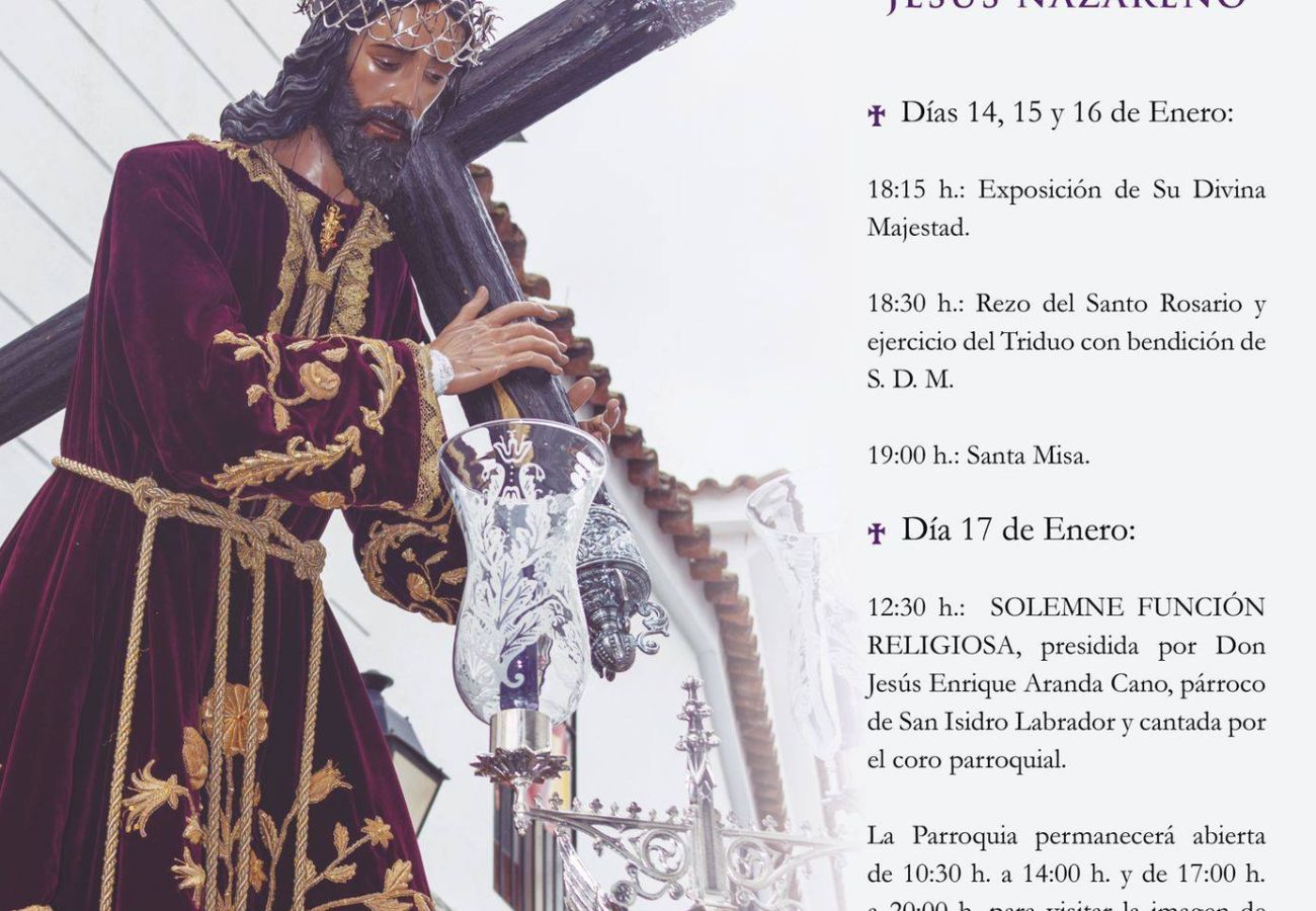 Cultos a Nuestro Padre Jesús Nazareno. Hinojosa del Duque